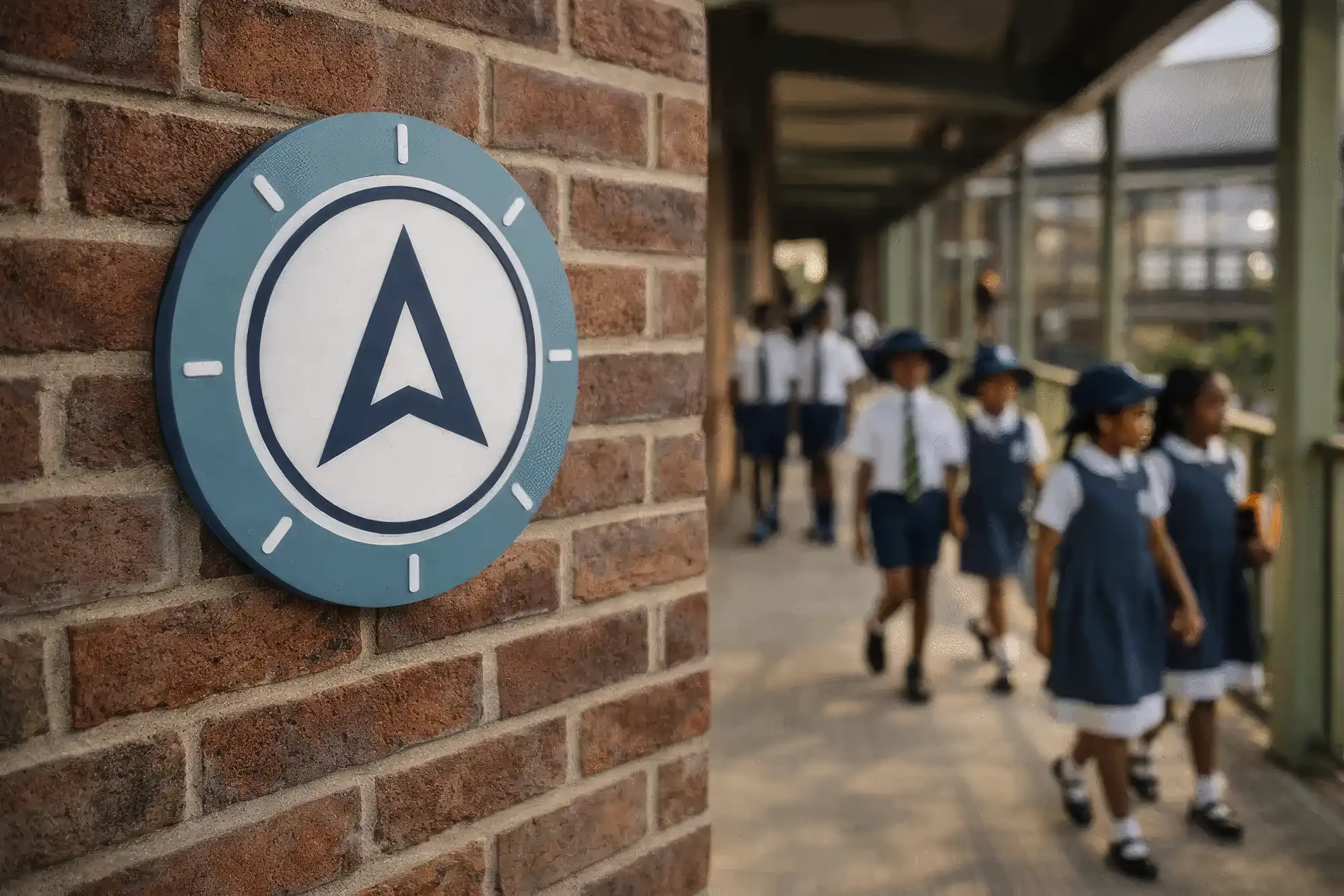 Atlas learners walking through the school campus